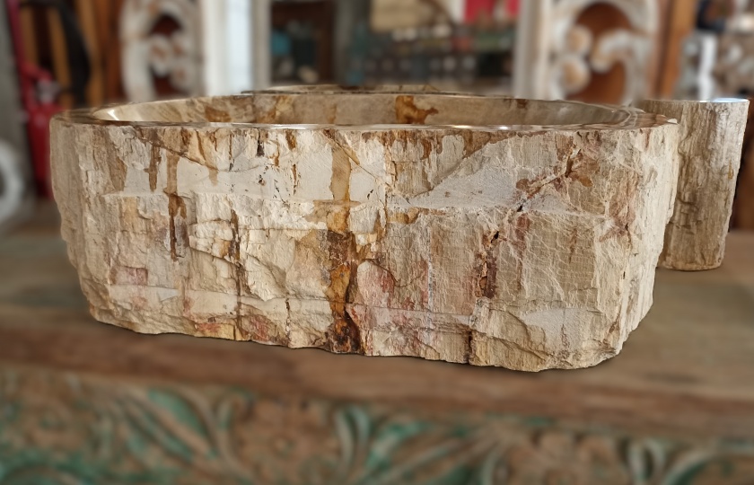 Lavabo legno fossile 