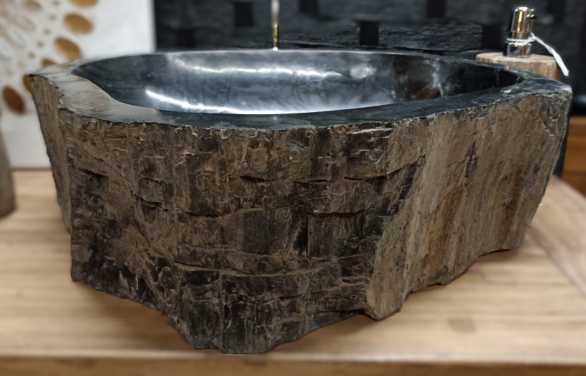 Lavabo fossile nero 